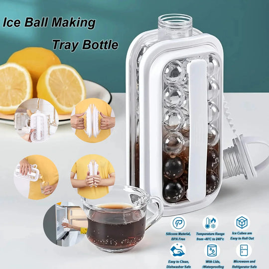 2-in-1 Ice Ball Maker Bottle