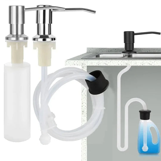 Built-In Sink Soap Dispenser with Extension Tube