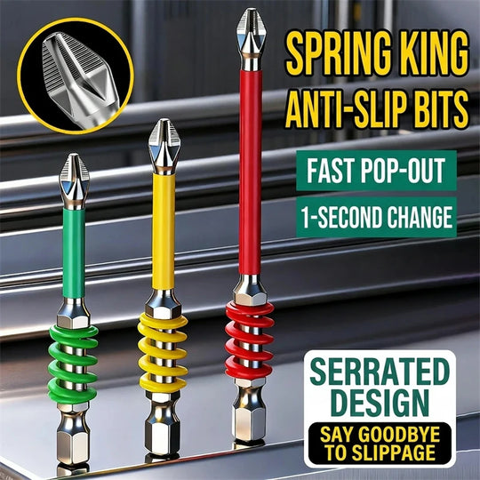 Spring-Loaded Magnetic Screw-Holding Bits