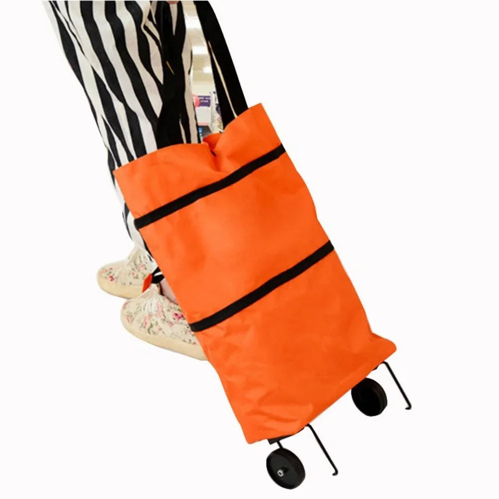 2-in-1 Foldable Shopping Trolley Bag