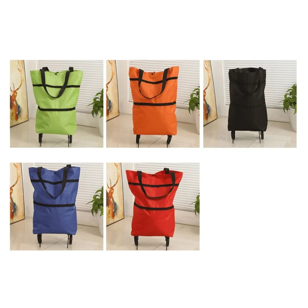 2-in-1 Foldable Shopping Trolley Bag