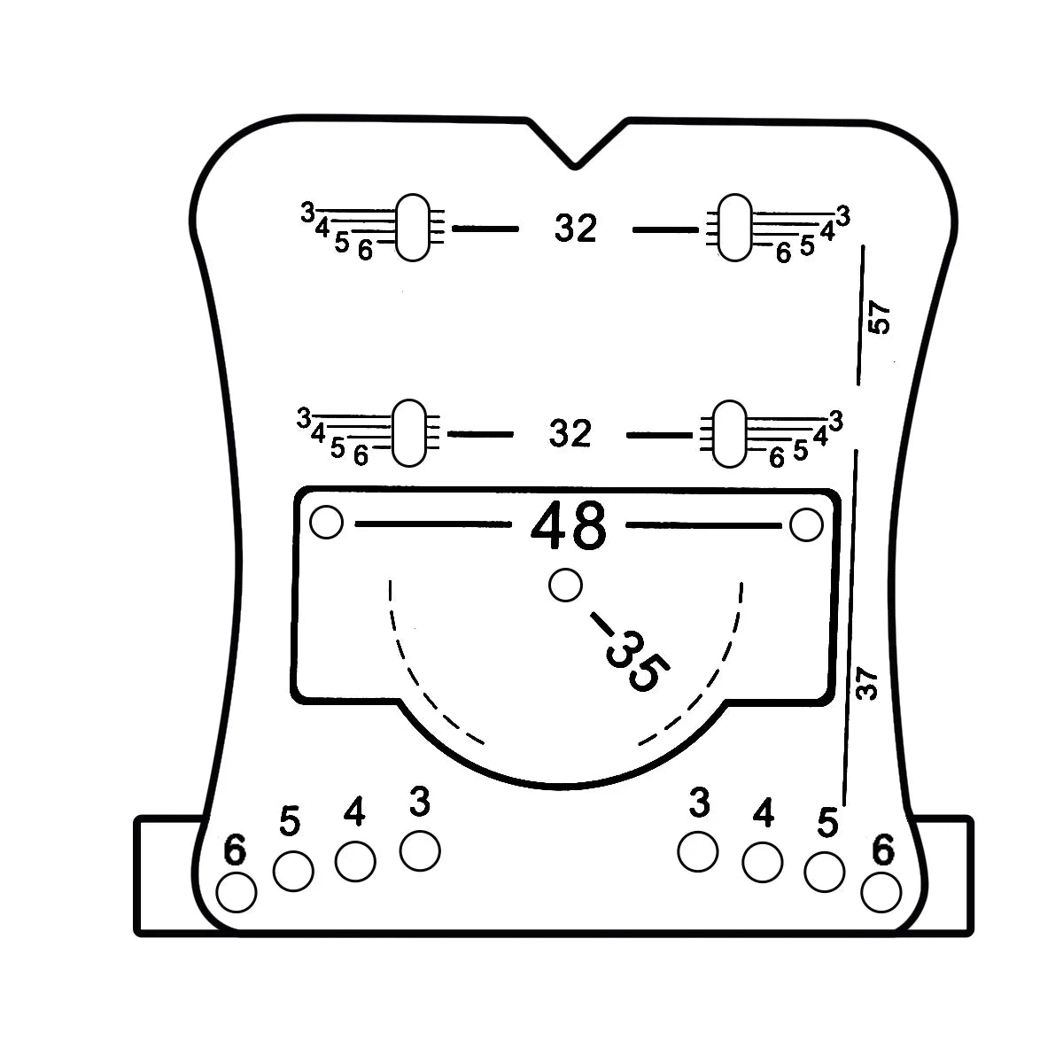 35mm Concealed Hinge Drilling Jig