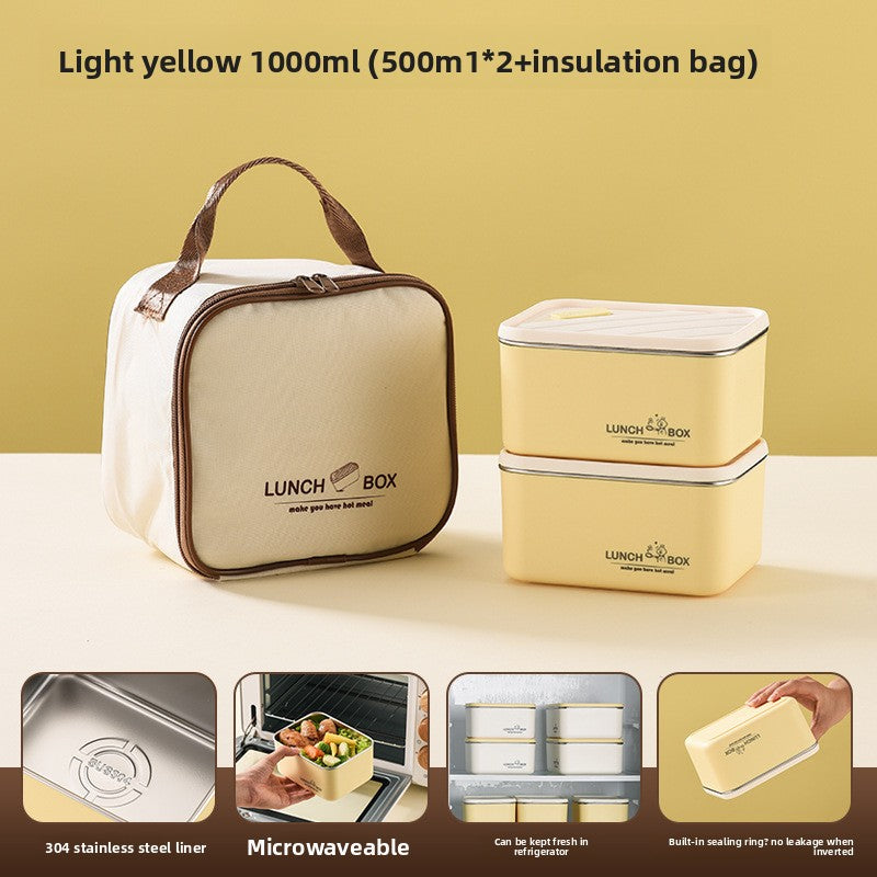 Stainless Steel Microwave-Safe Lunch Box