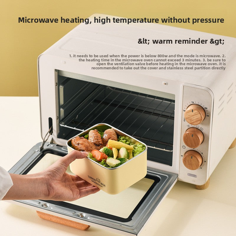 Stainless Steel Microwave-Safe Lunch Box