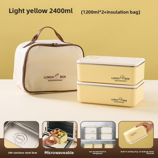 Stainless Steel Microwave-Safe Lunch Box