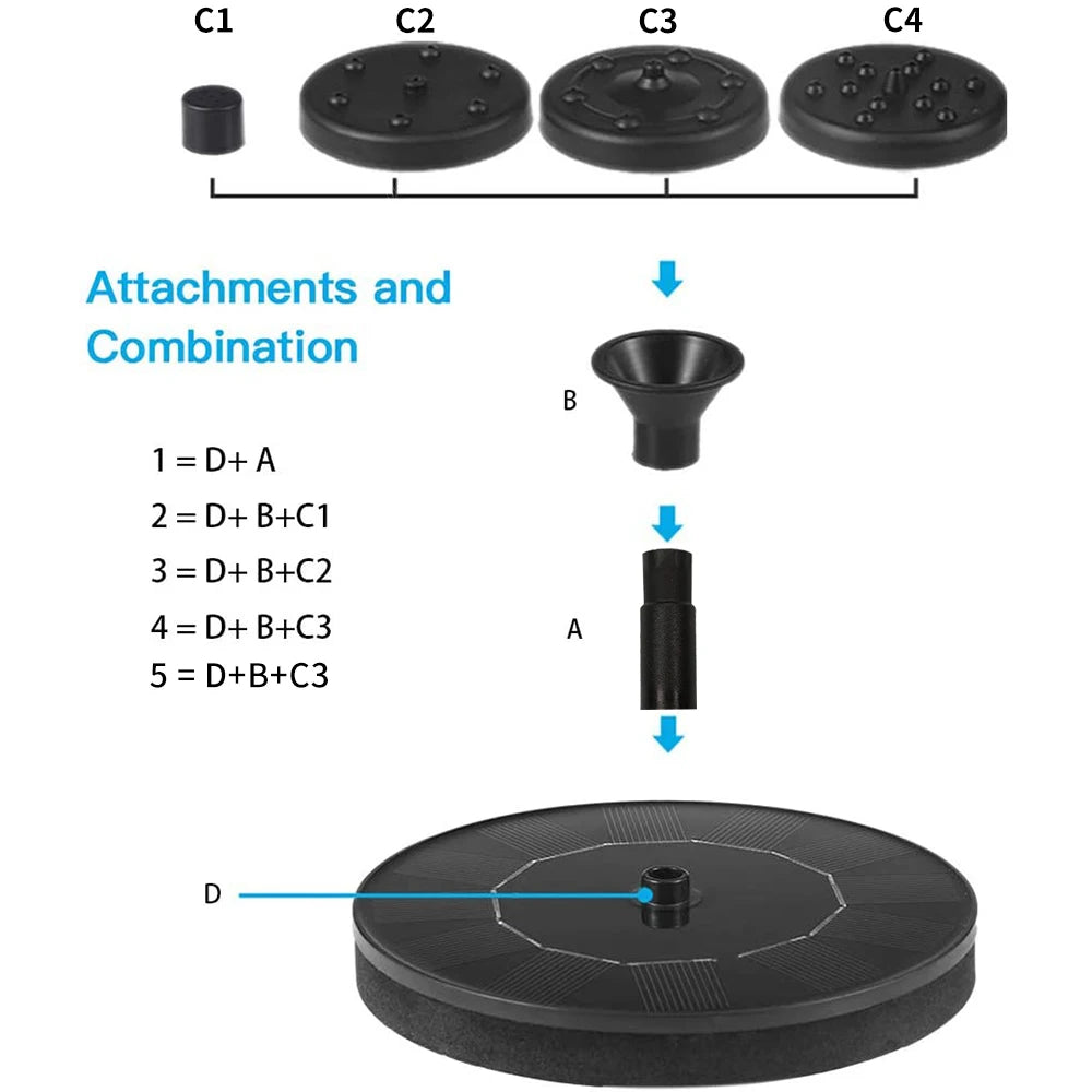 Solar Floating Water Fountain