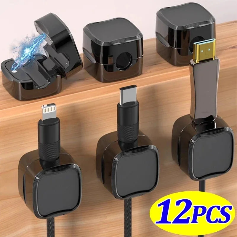 Adhesive Magnetic Cable Clips