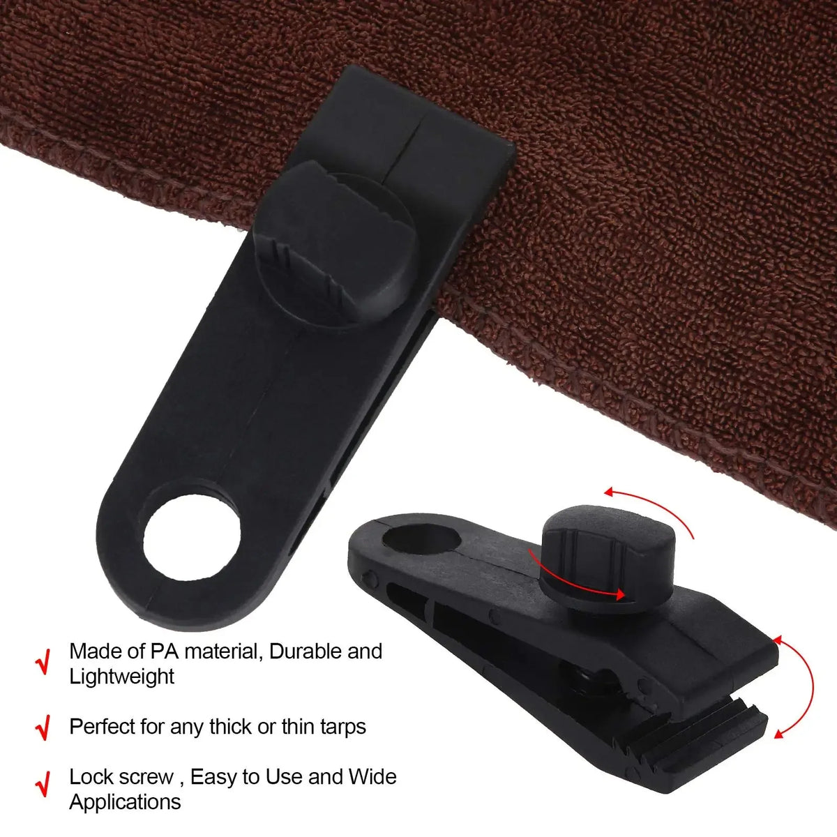 Heavy-Duty Tarp Clips (20 Pcs)
