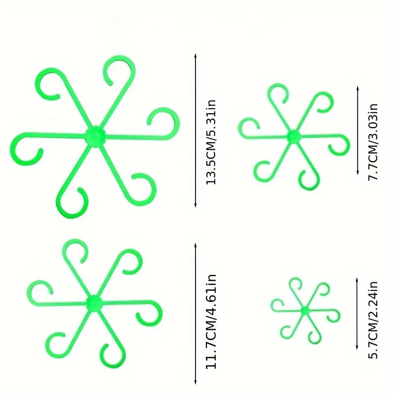 Adjustable Plant Stem Support Clips (4 Pcs)