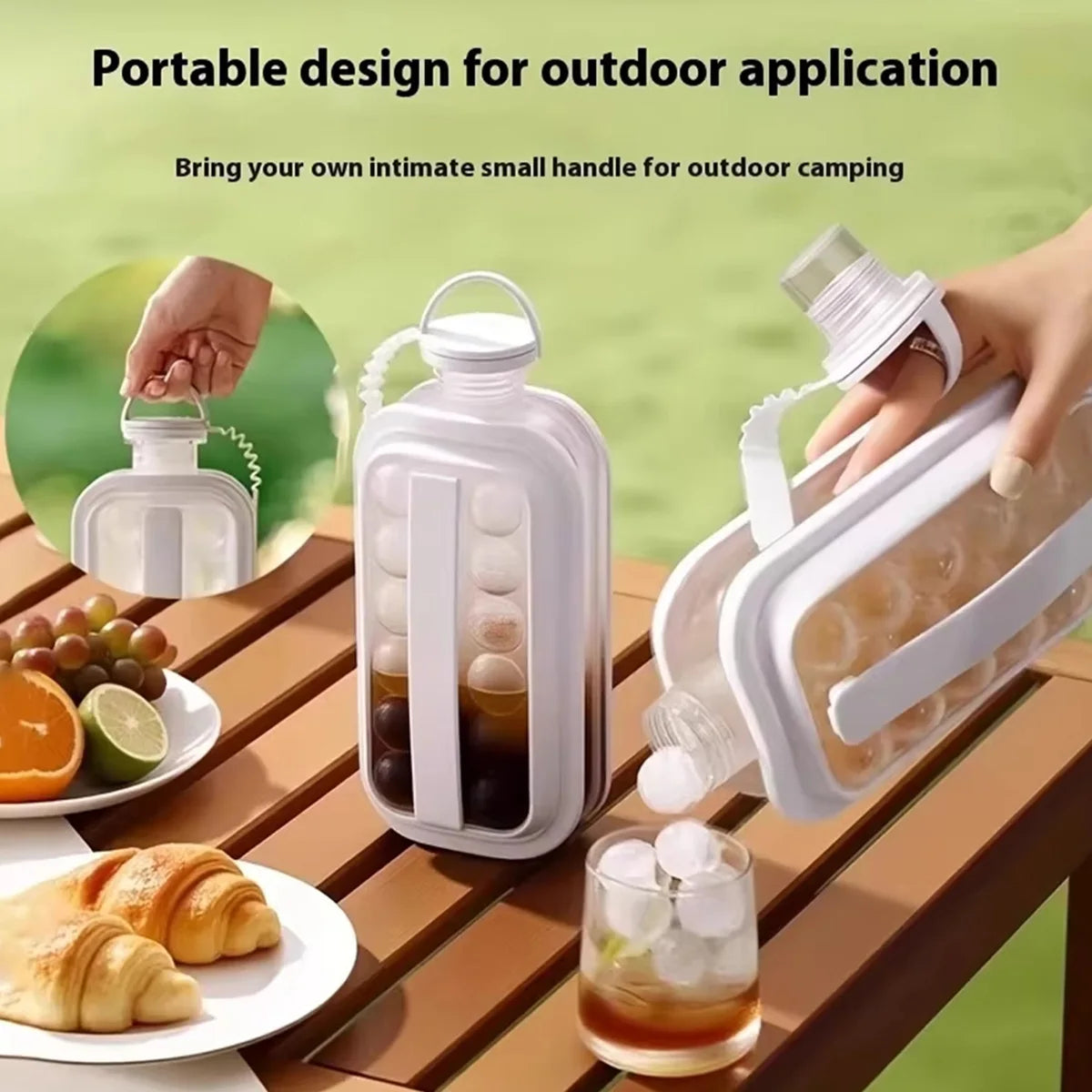 2-in-1 Ice Ball Maker Bottle