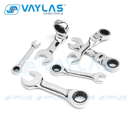 Ultra-Slim Mini Ratchet Wrench (6–19mm)