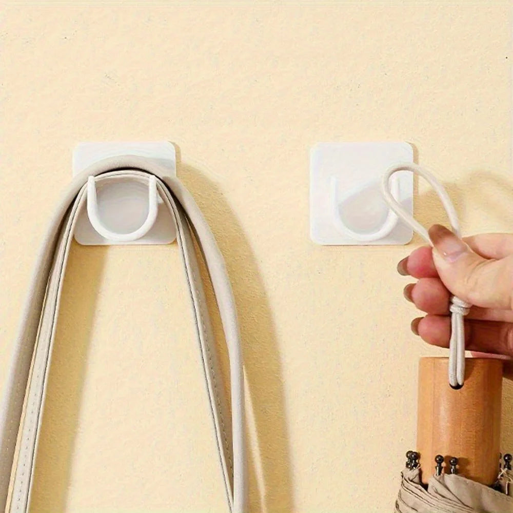 No-Drill Adhesive Curtain Rod Brackets (2 Pcs)