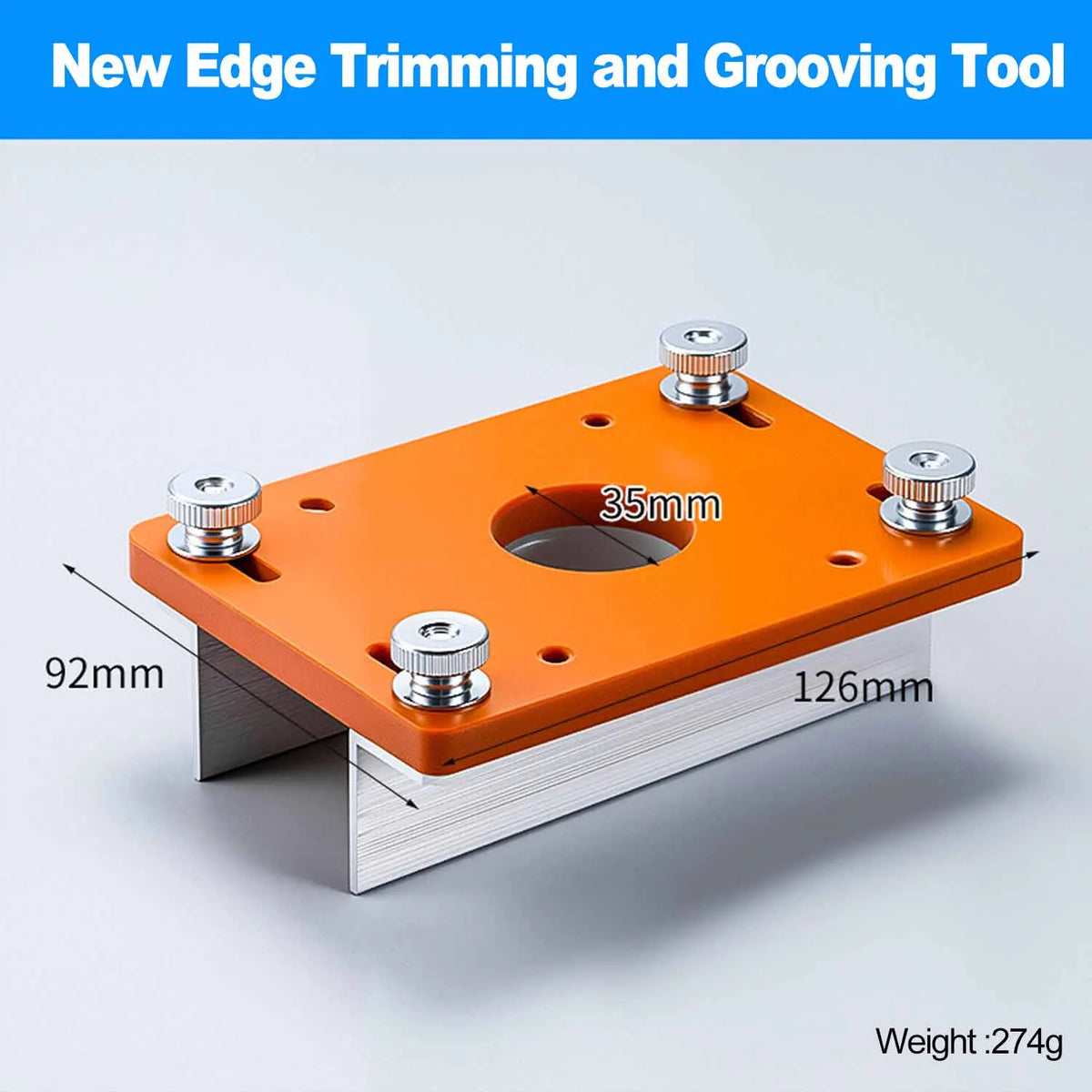 2-in-1 Trim Router Grooving Jig