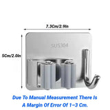 No-Drill Stainless Steel Mop Holder
