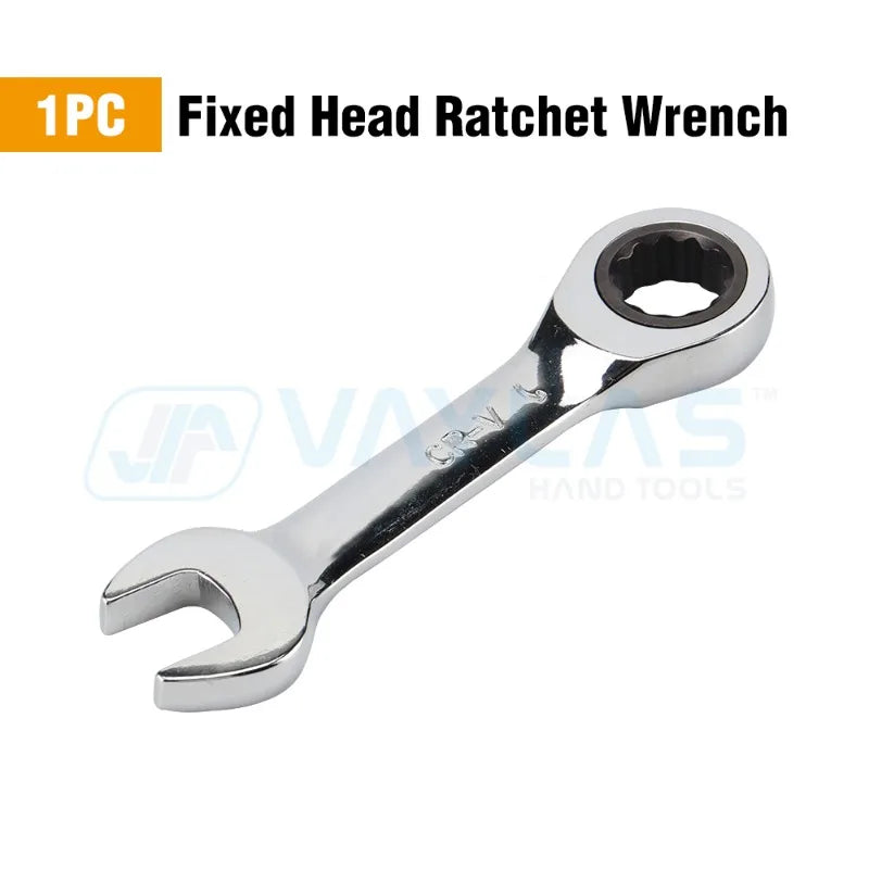 Ultra-Slim Mini Ratchet Wrench (6–19mm)