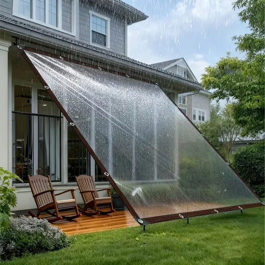 Clear Waterproof Tarp with Grommets
