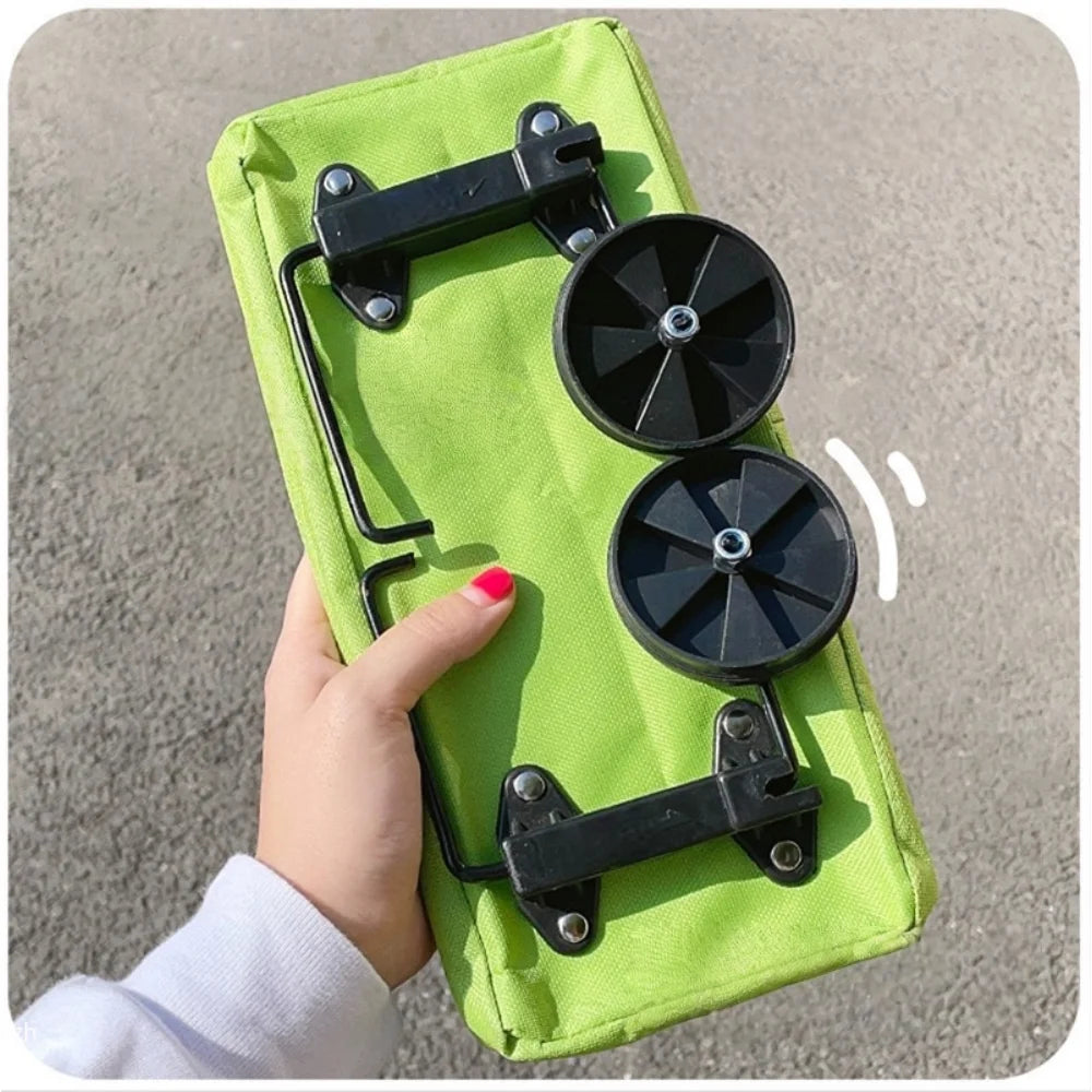 2-in-1 Foldable Shopping Trolley Bag