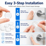 Round Door Handle Bumpers (6/12 Pcs)