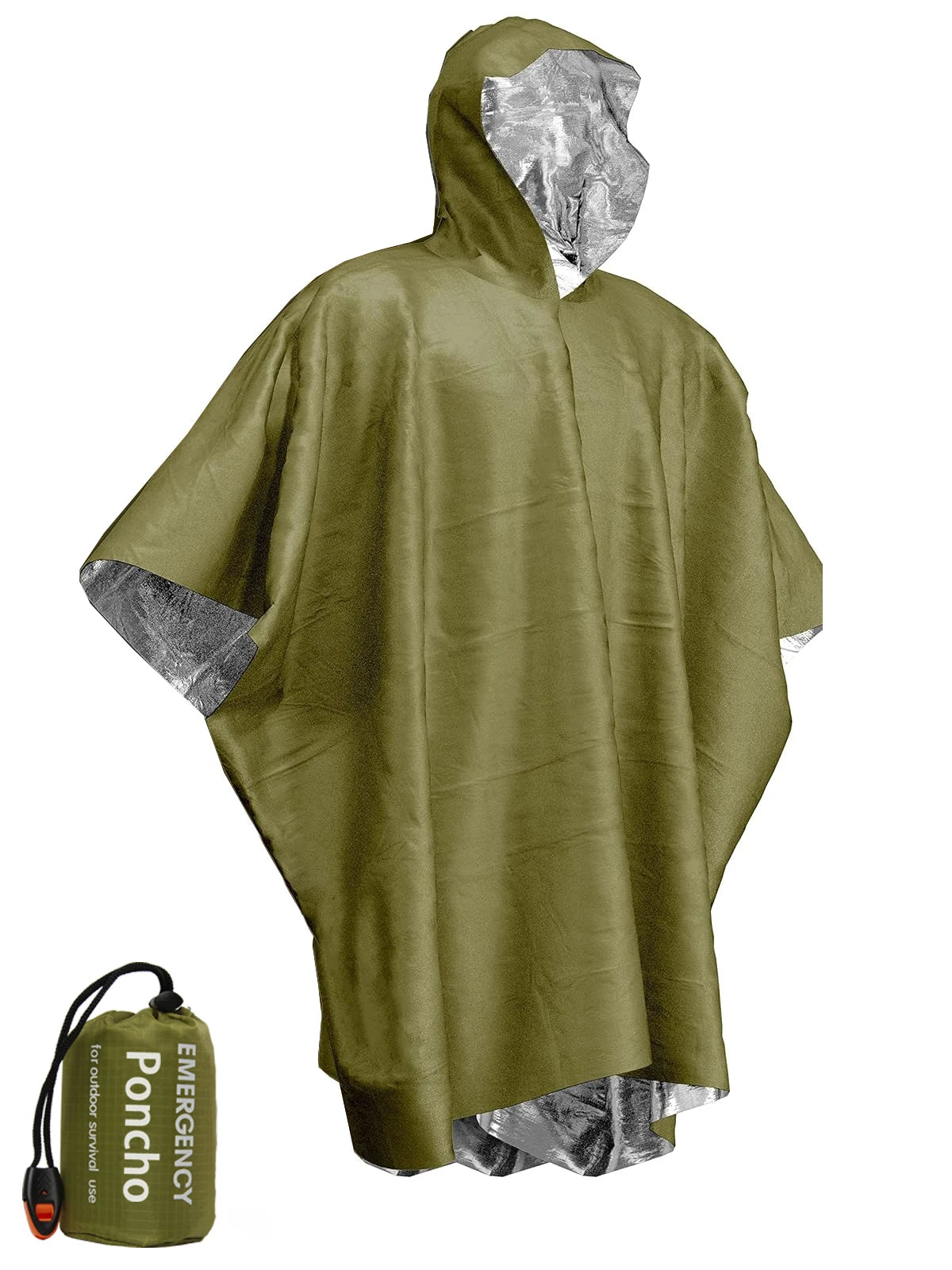 Emergency Thermal Rain Poncho