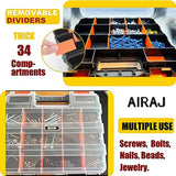 34-Compartment Parts Organizer Case