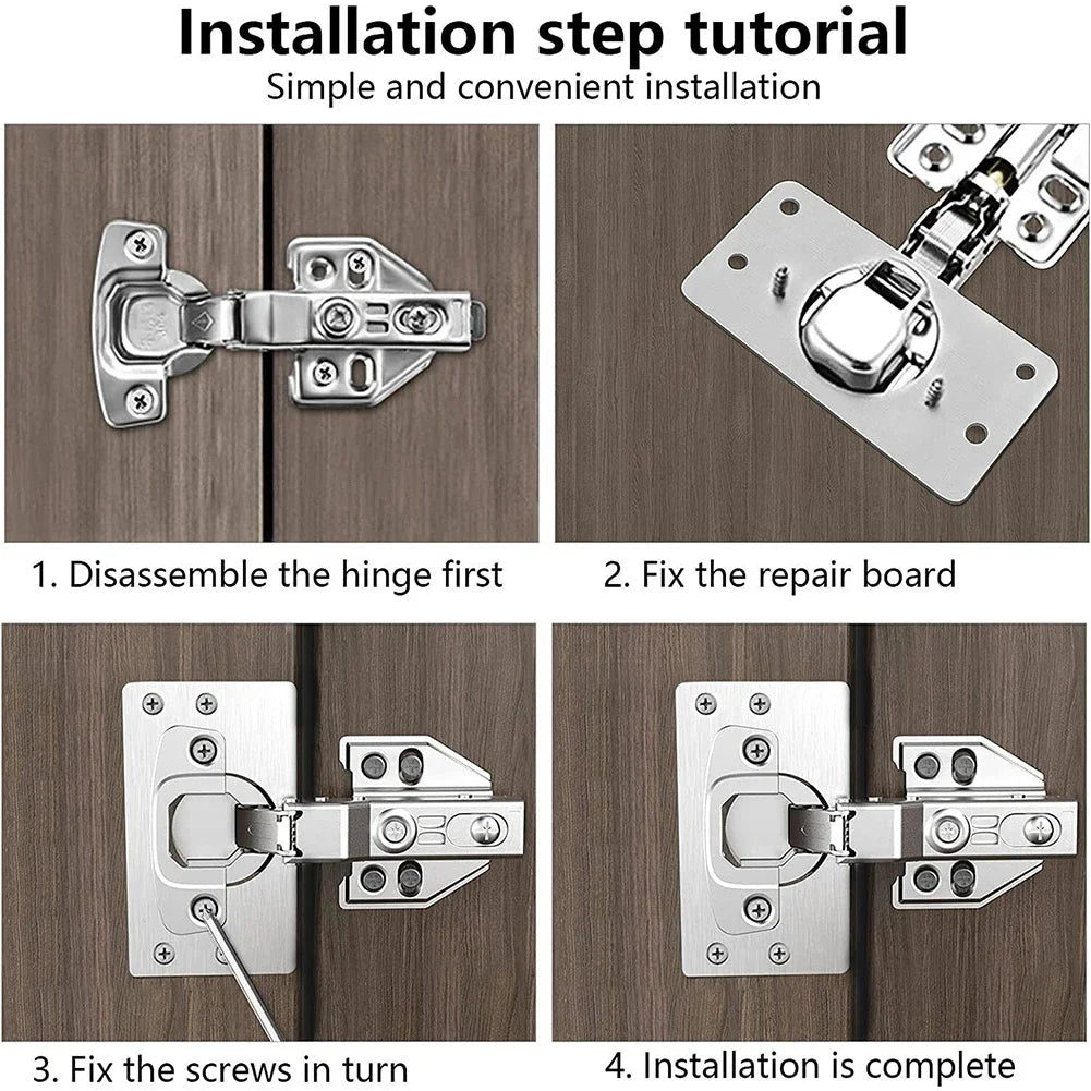 Cabinet Hinge Repair Plates (10 Pcs)
