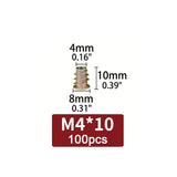 Threaded Wood Insert Nuts (100 Pcs)