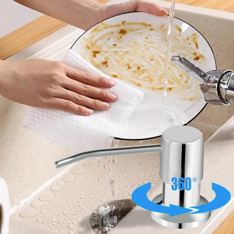Built-In Sink Soap Dispenser with Extension Tube