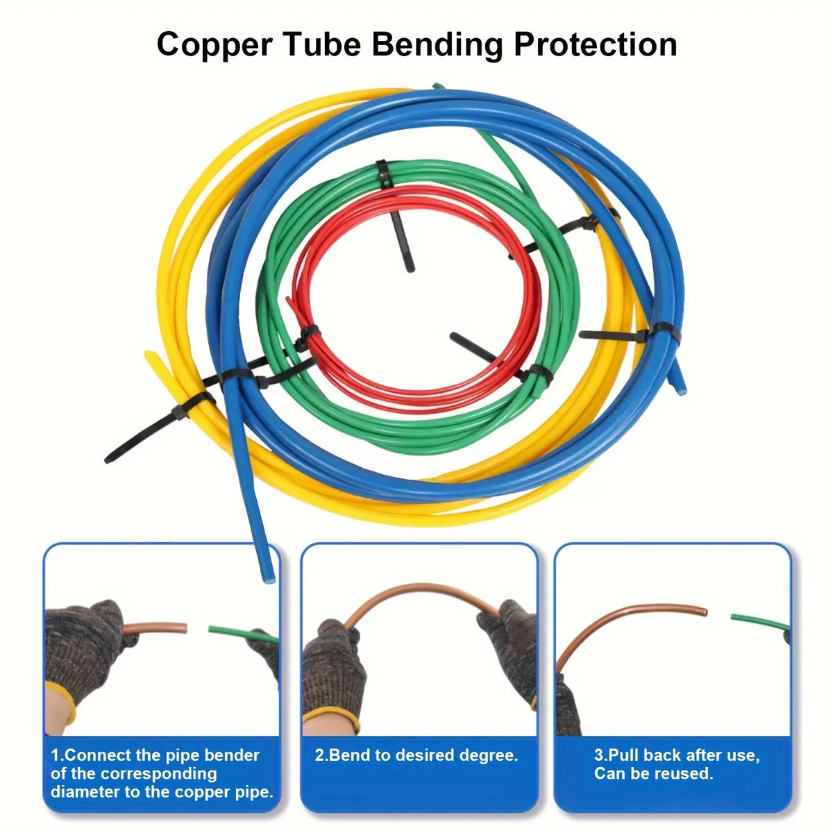Copper Tube Bend Protector Set (4 Pcs)