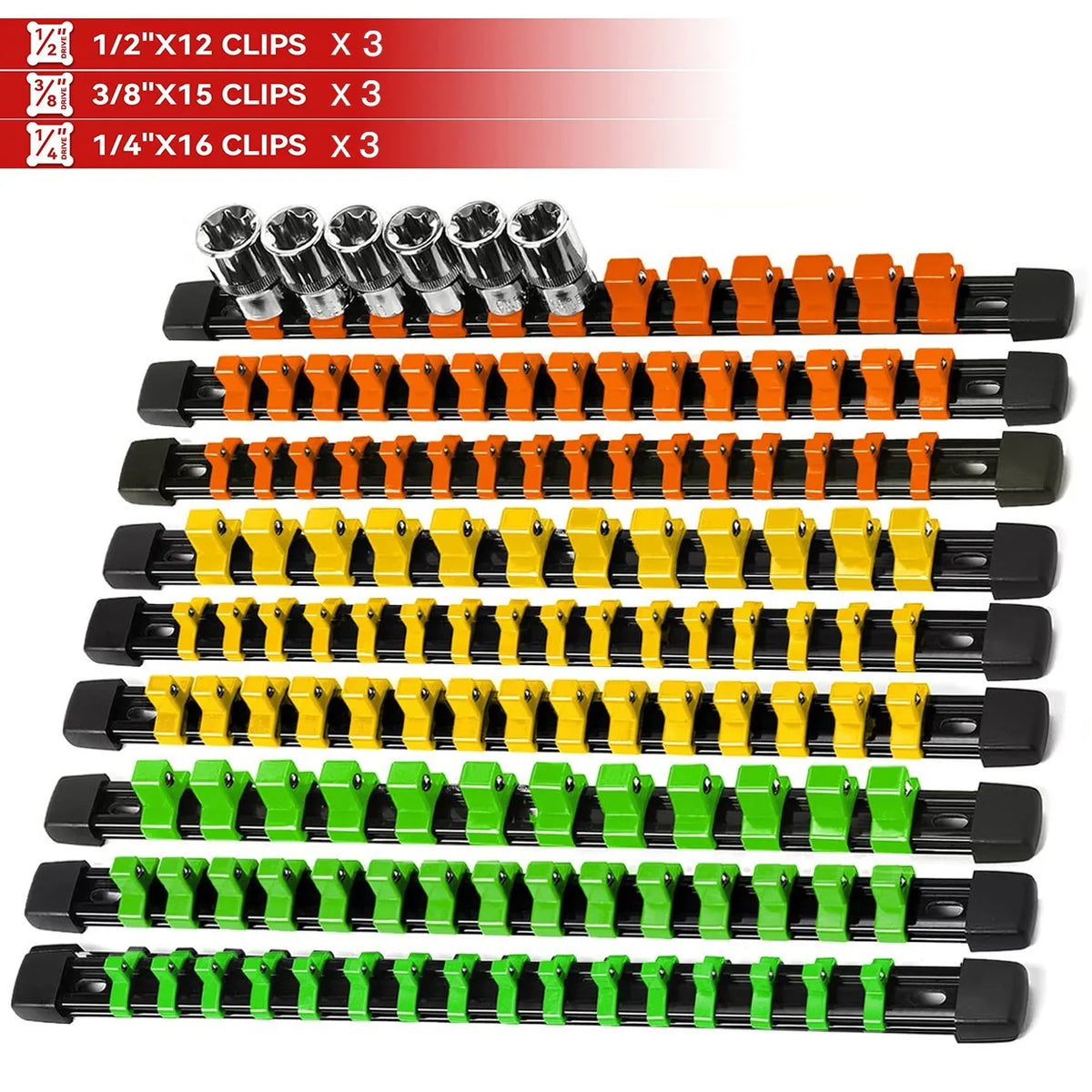 Socket Organizer Rail Set
