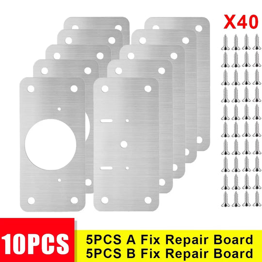 Cabinet Hinge Repair Plates (10 Pcs)