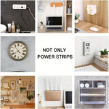 Self-Adhesive Power Strip Holders (4 Pcs)
