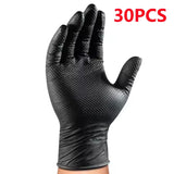 Heavy-Duty Black Nitrile Gloves (8 Mil)