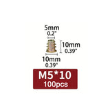 Threaded Wood Insert Nuts (100 Pcs)