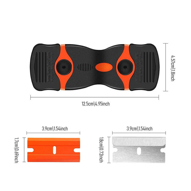 Plastic Razor Scraper with Blades