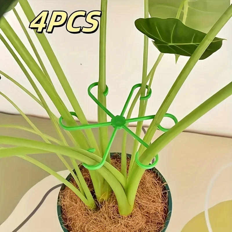 Adjustable Plant Stem Support Clips (4 Pcs)