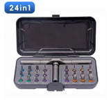 Compact Magnetic Ratchet Screwdriver Set