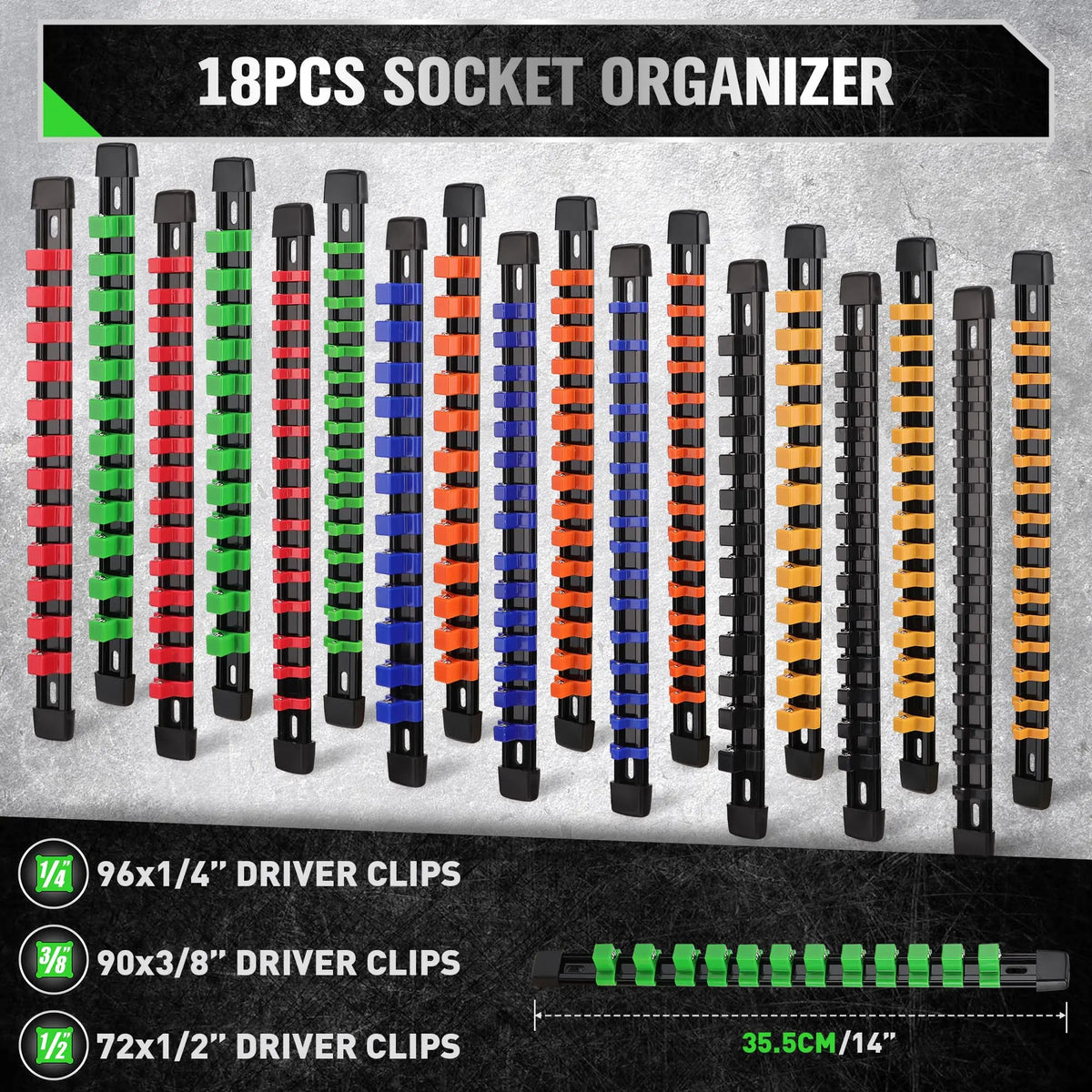 Socket Organizer Rail Set