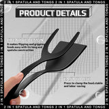 2-in-1 Flip Spatula Tongs