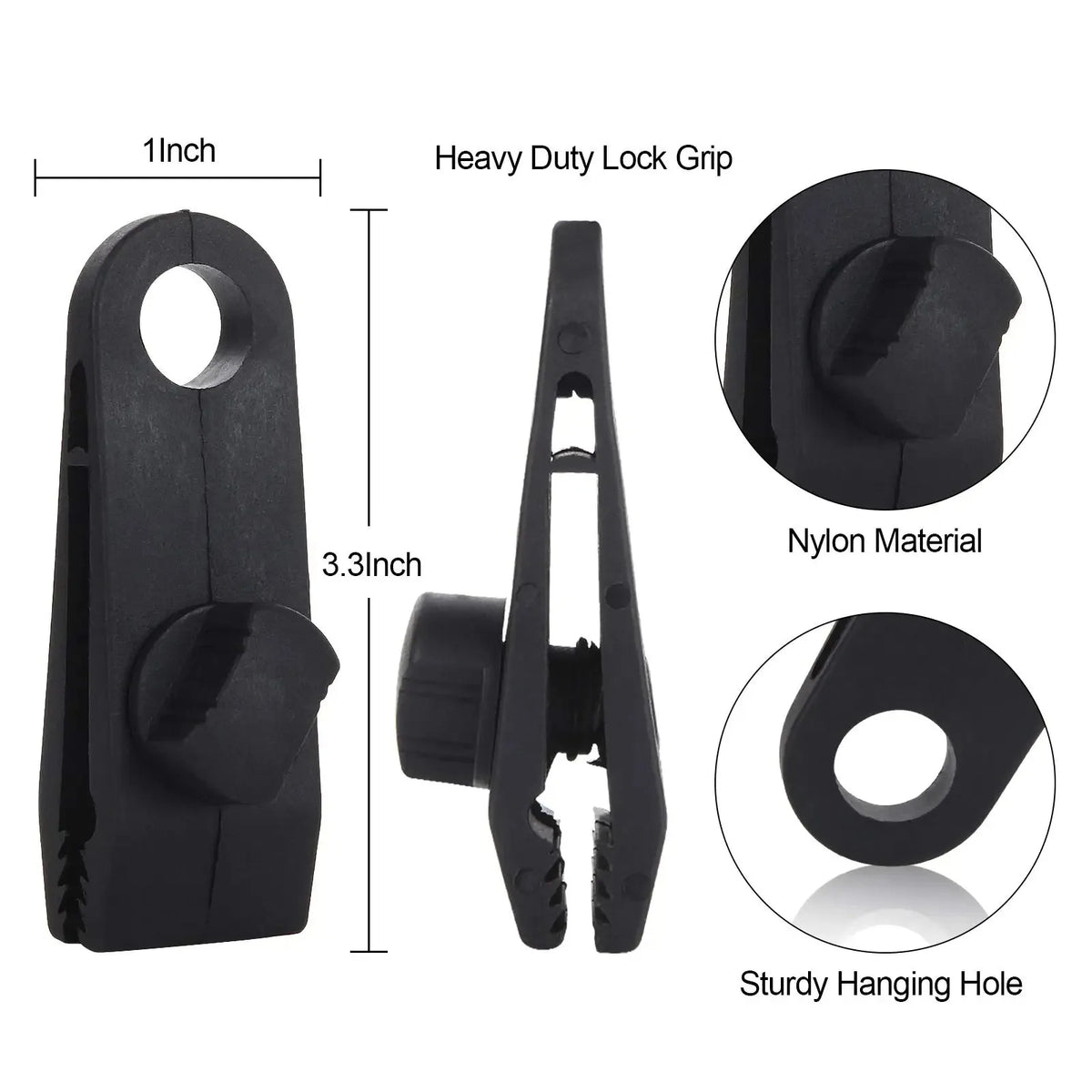 Heavy-Duty Tarp Clips (20 Pcs)