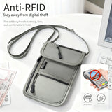 RFID-Blocking Hidden Neck Wallet