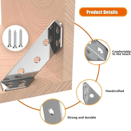 90° Stainless Steel Corner Brackets