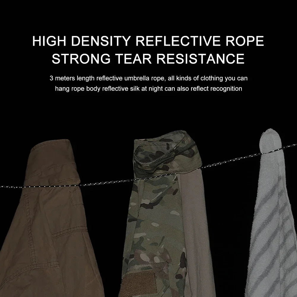 Elastic Travel Clothesline with 12 Clips