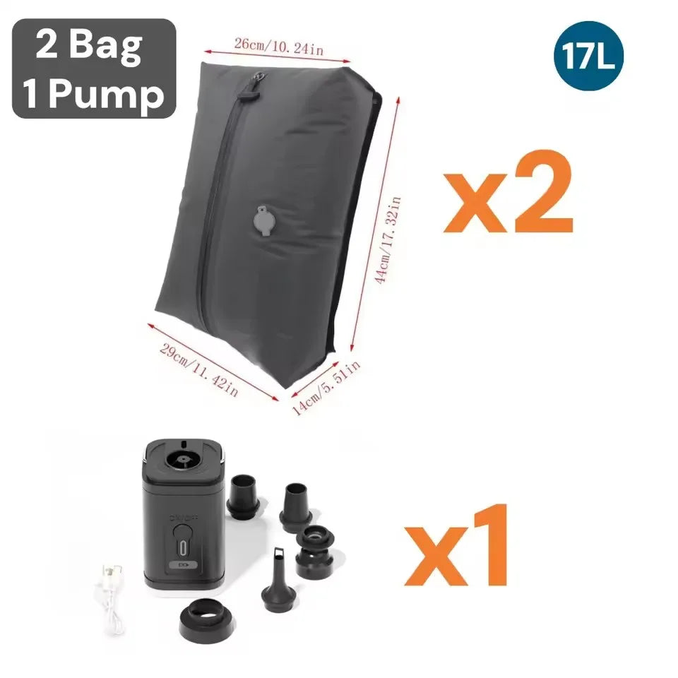 Vacuum Compression Travel Bag with Pump