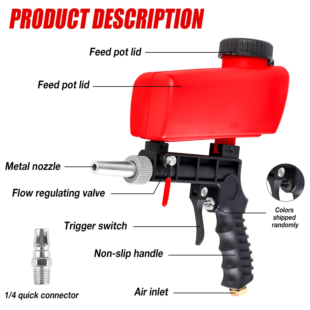 Portable Pneumatic Sandblasting Gun