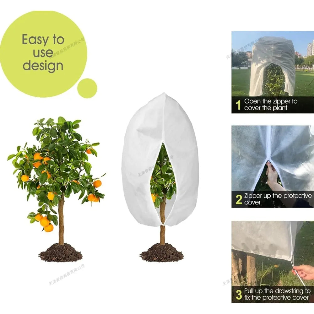 Plant Frost Protection Cover with Zipper