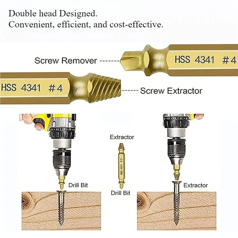 Damaged Screw Extractor Set