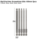 Magnetic Ball-End Hex Bit Set