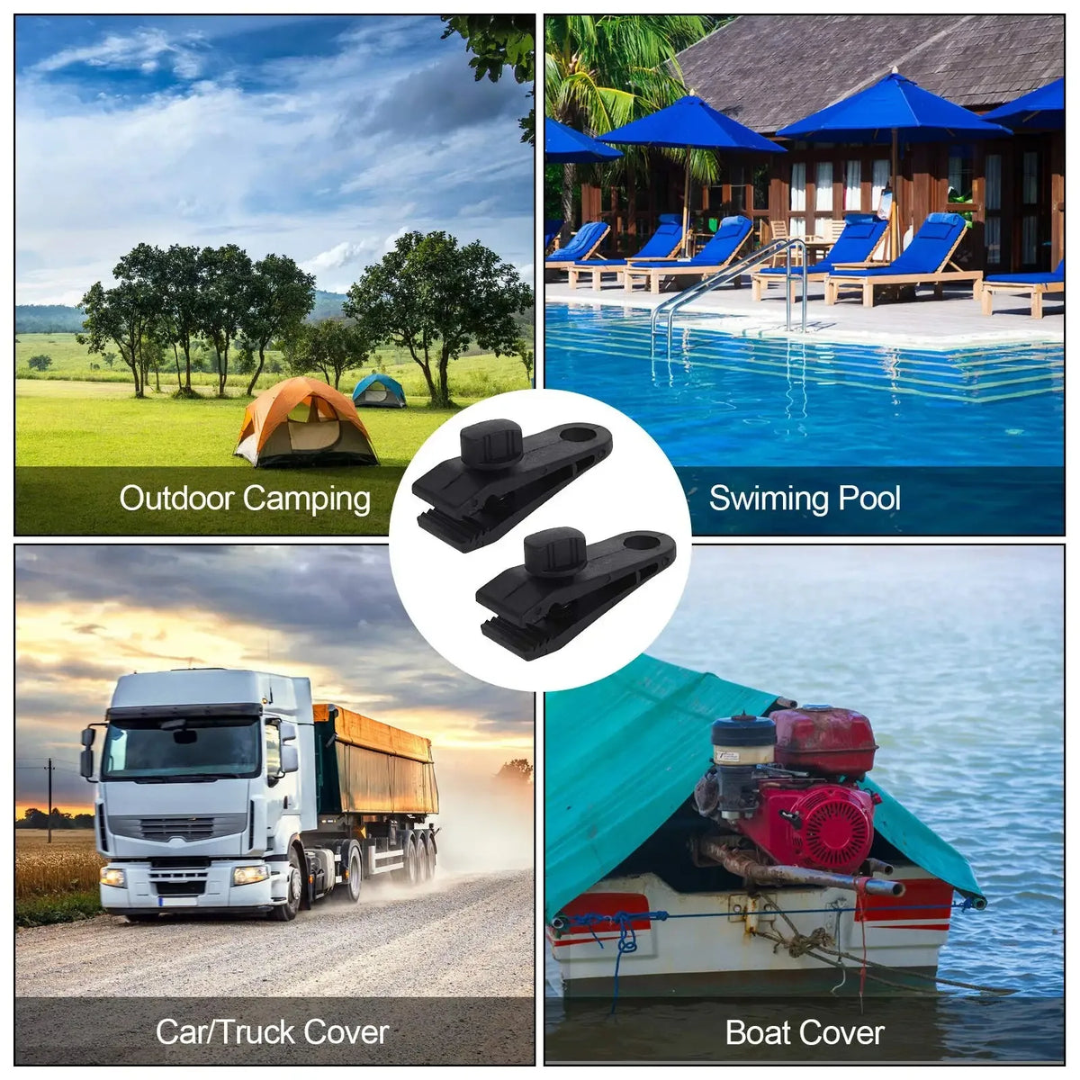 Heavy-Duty Tarp Clips (20 Pcs)