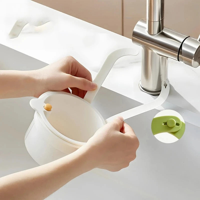 Sink Strainer Basket with Faucet Hook