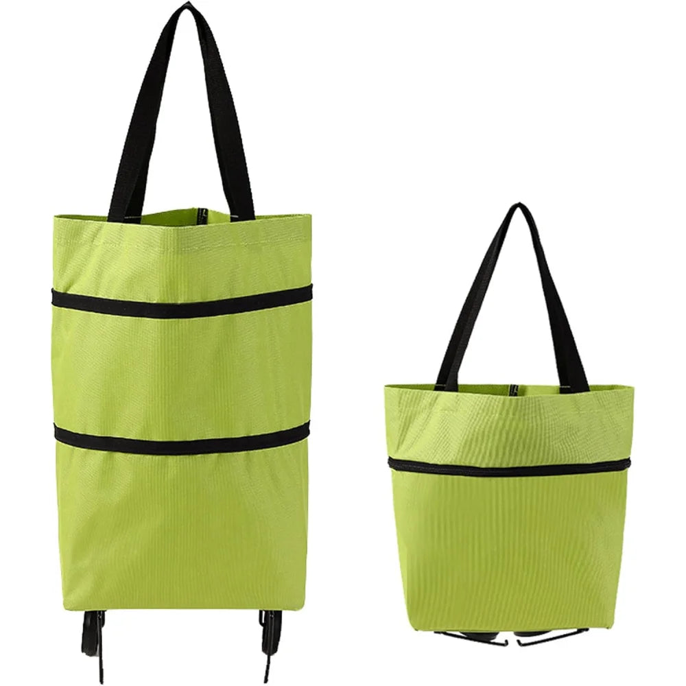 2-in-1 Foldable Shopping Trolley Bag